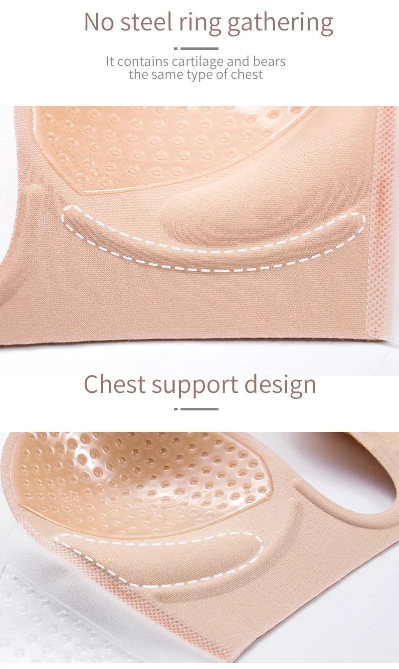 Invisible Push Up Bra Strapless Bras Dress Wedding Party Sticky Self-adhesive Silicone Brassiere Breathable Deep U Bra Underwear