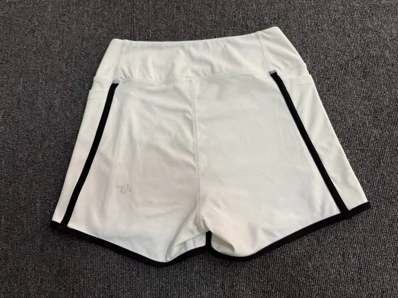 Women's High Waisted Yoga Shorts Slim Fit Hip Lifting Sports Pants Outdoor Running Fitness Gym Workout Shorts