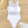 Sexy See Through Black Mesh Sheer Women Swimwear One Piece Swimsuit Female Monokini Backless Bathing Suit Swim Beach Wear Lady