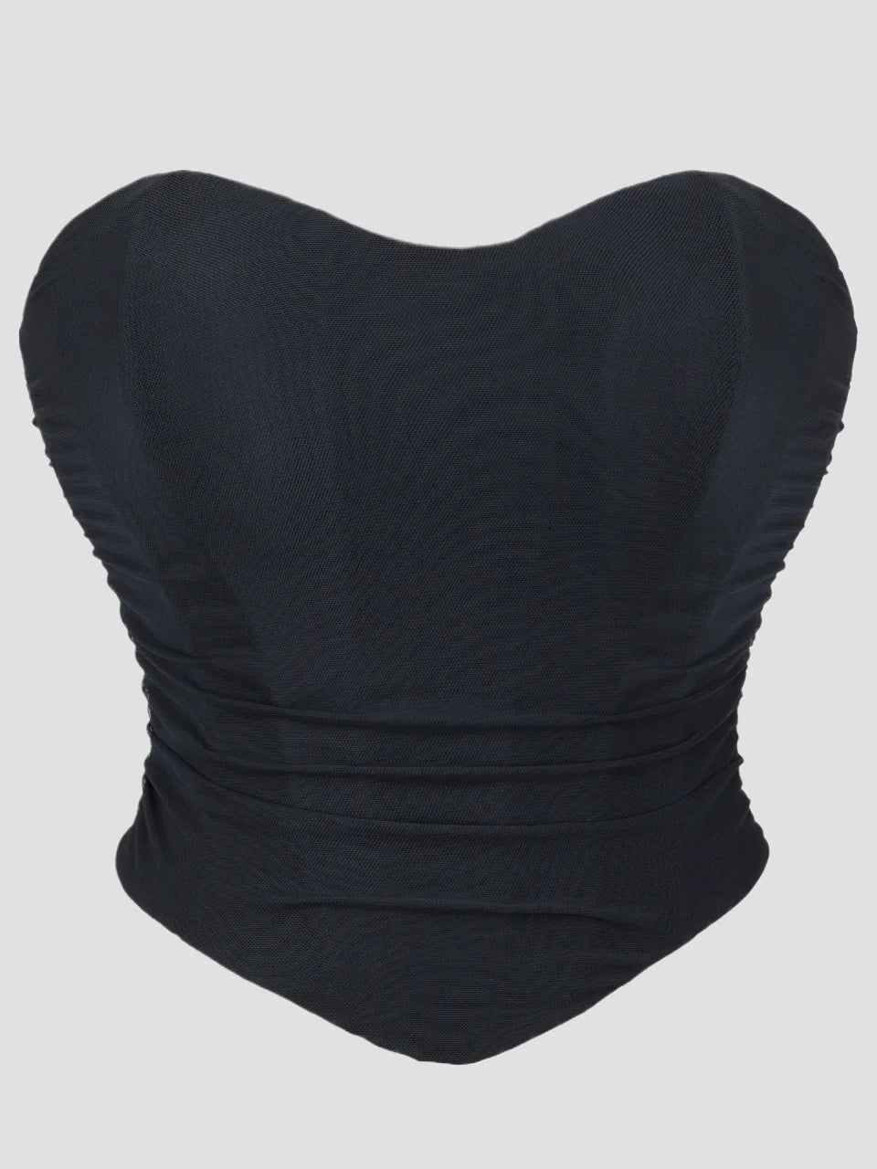Women’s Niche Backless Mesh Cami Top, Strapless Bandeau Tank Vest, Super Breathable Minimalist Y2K Style for Outerwear