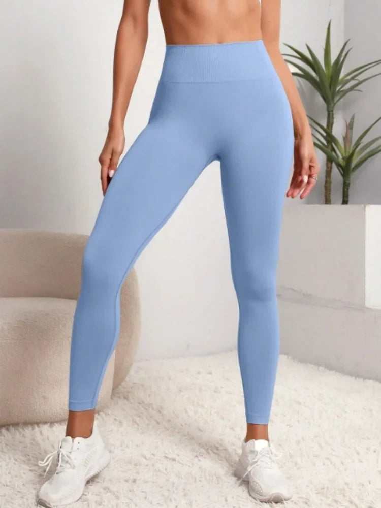 Women Gym Seamless Leggings Yoga Sports Pant Stretchy High Waist Fitness Sports Activewear Pants