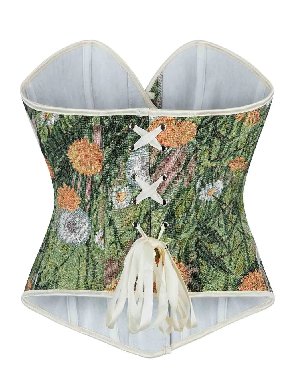 New flower green lace-free ladies' chest-holding and palace body-shaping tops