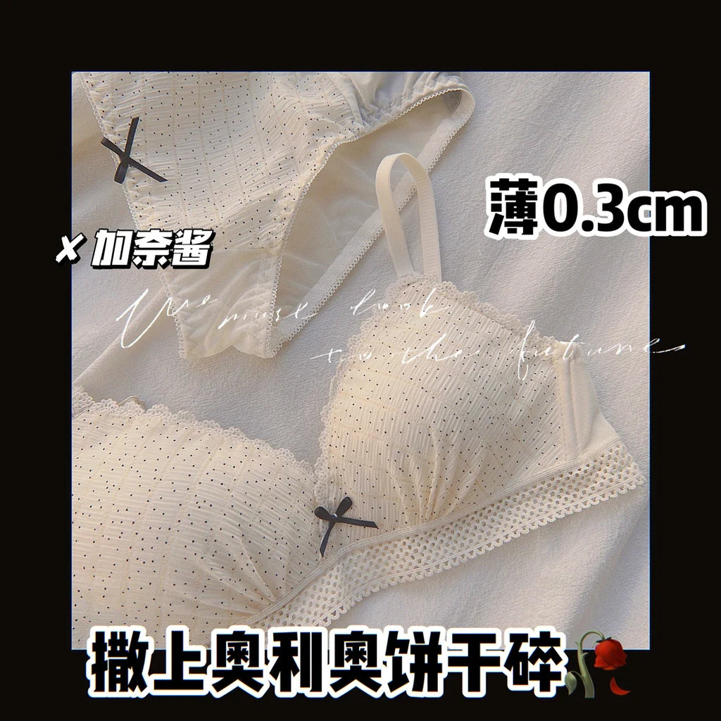 Japanese Style First Bra for School Girls No Wire Seamless Bralette Teen Comfort Invisible Thin No Marks, Natural Chest Enhancer
