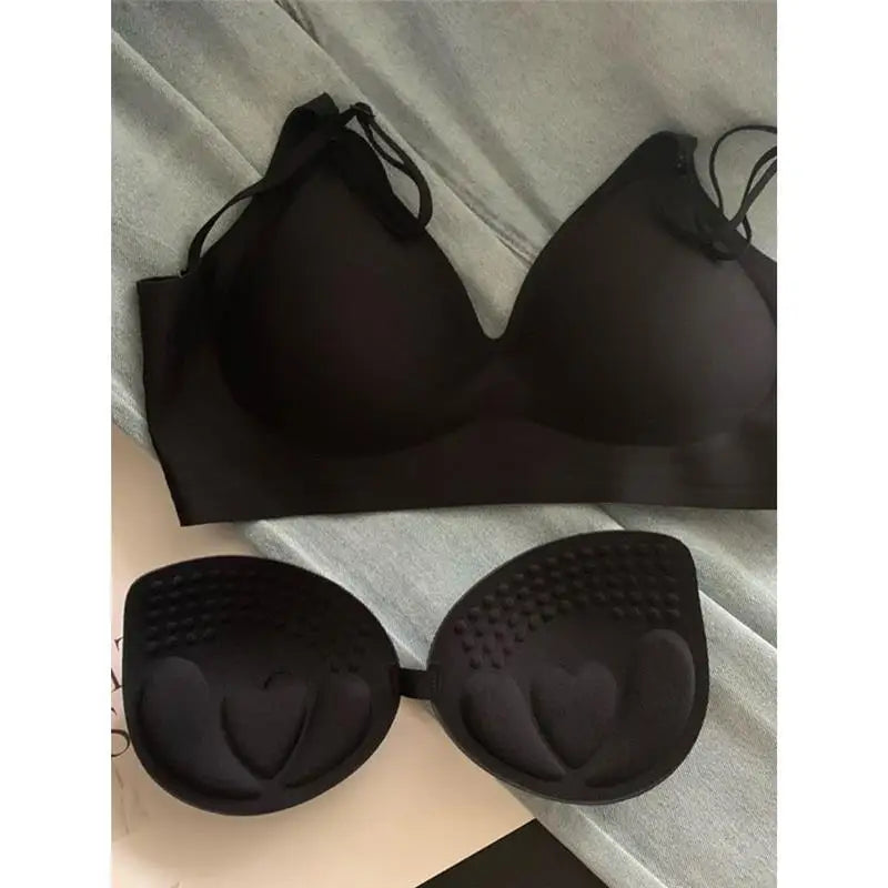 MOYISU Seamless Anime Bodysuit Women Halter Cross Back Invisible Fit Small Bust Enhancer Summer Layering Piece CA Fast Deliver