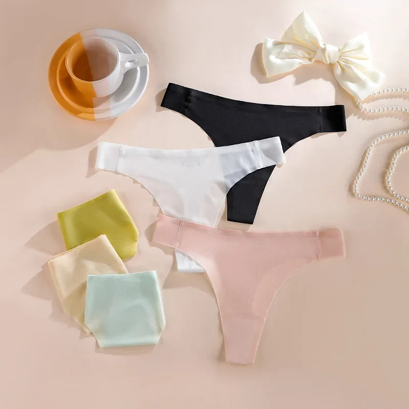 Seamless Sexy Women Panties Underwear Thong Intimates G String  Ladies Low-Rise Briefs Female Panty Set Lingerie Size S-XL