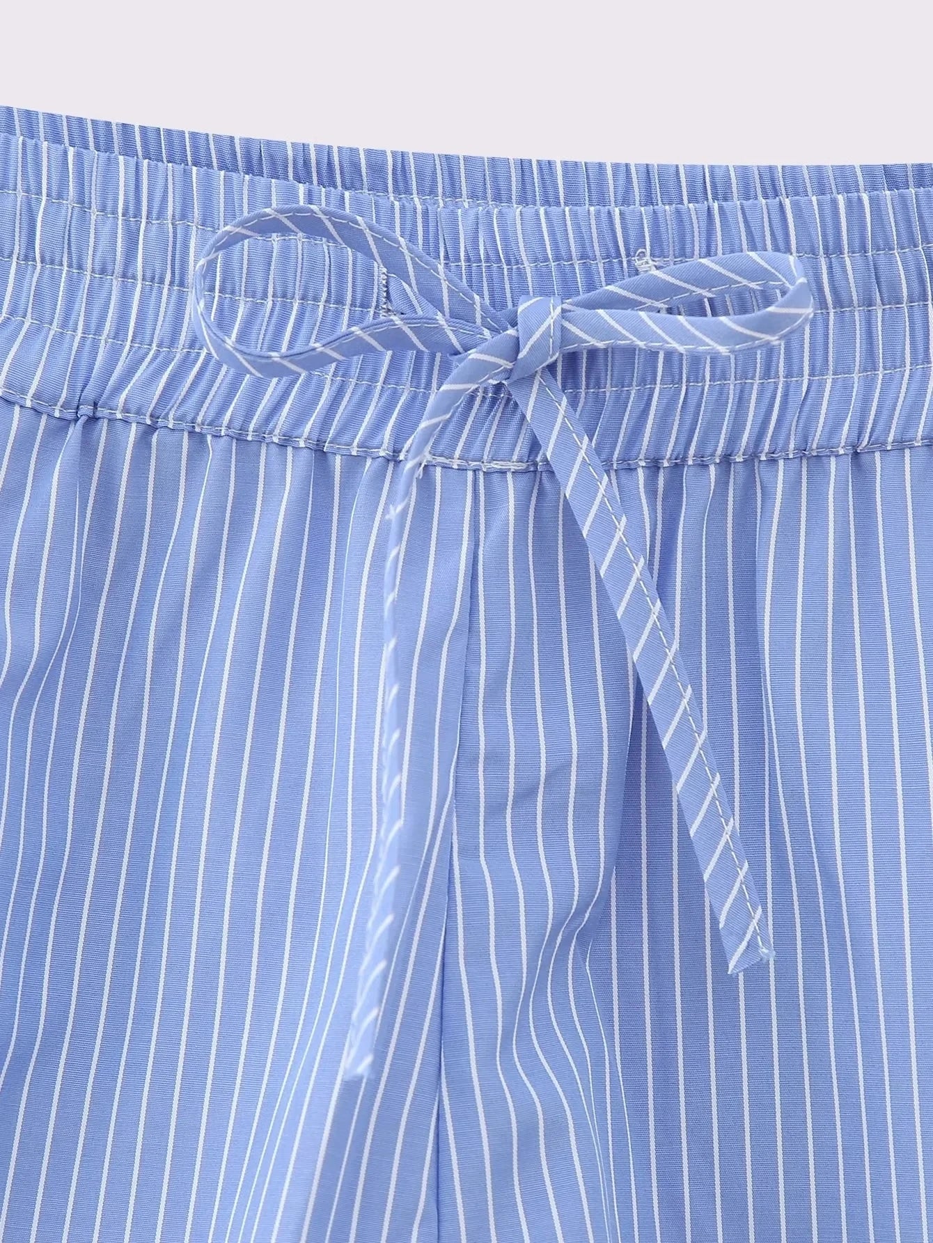 Foridol Stripes Crop Top+shirt 2 Pcs Outfits Women Casual Summer Autumn Casual Set Blue Matching Set Shorts Set Female Suit