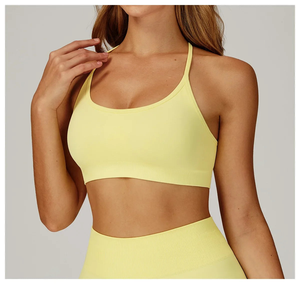 Women Seamless Yoga Sports Bra Breathable Shock Proof Gym Workout Fitness Push up Top Yoga Running Active Sportswear Vest Bra