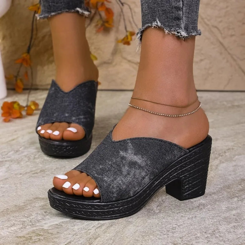 Women Trend Platform Beach Wedges Summer Shoes 2026 New Women Fashion Trend Outdoor Slip on Comfortable Sandals Shoes for Women