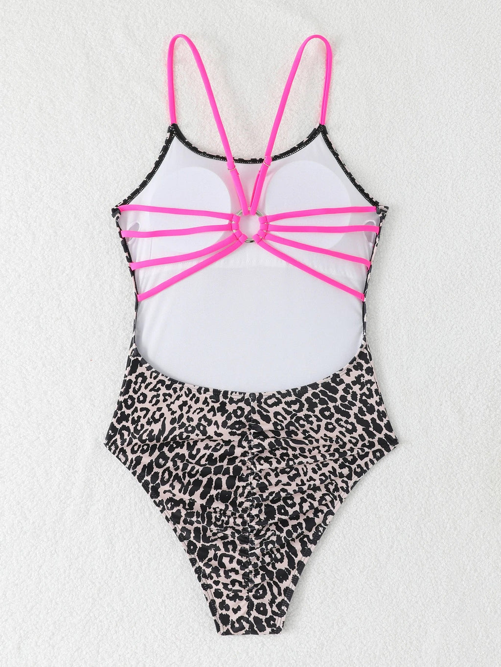 2026 Leopard Swimsuit One Piece String Backless Monokini Swimwear Women Sexy Bathers Bathing Swimming Swim Suit Female Beachwear