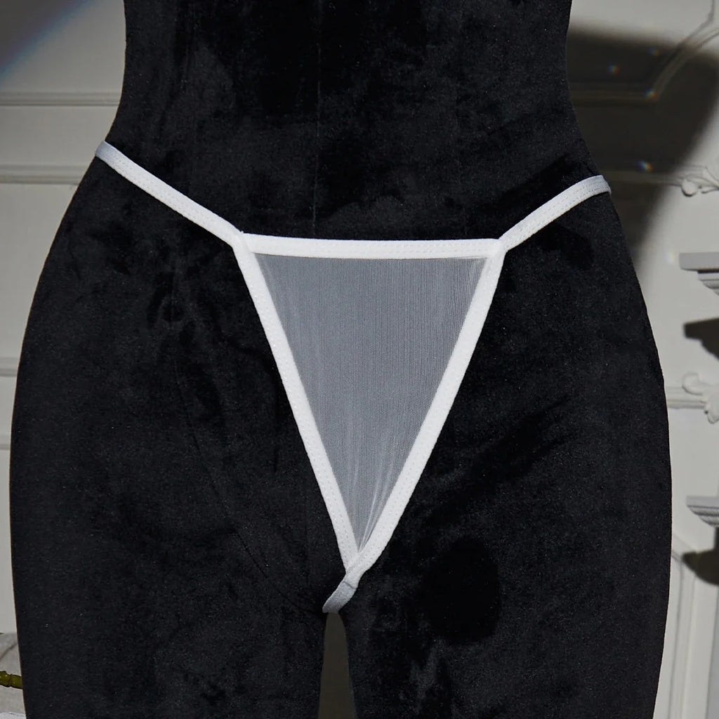 White Sexy Lingerie Women's Underwear Mesh See Through Babydoll Nightdress And Thongs Pijamas Sets Female Erotic Costumes