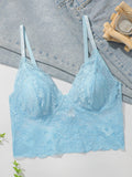 Women's sexy lace bra with no steel ring no trace gathered push up straps adjustable bra MR2641