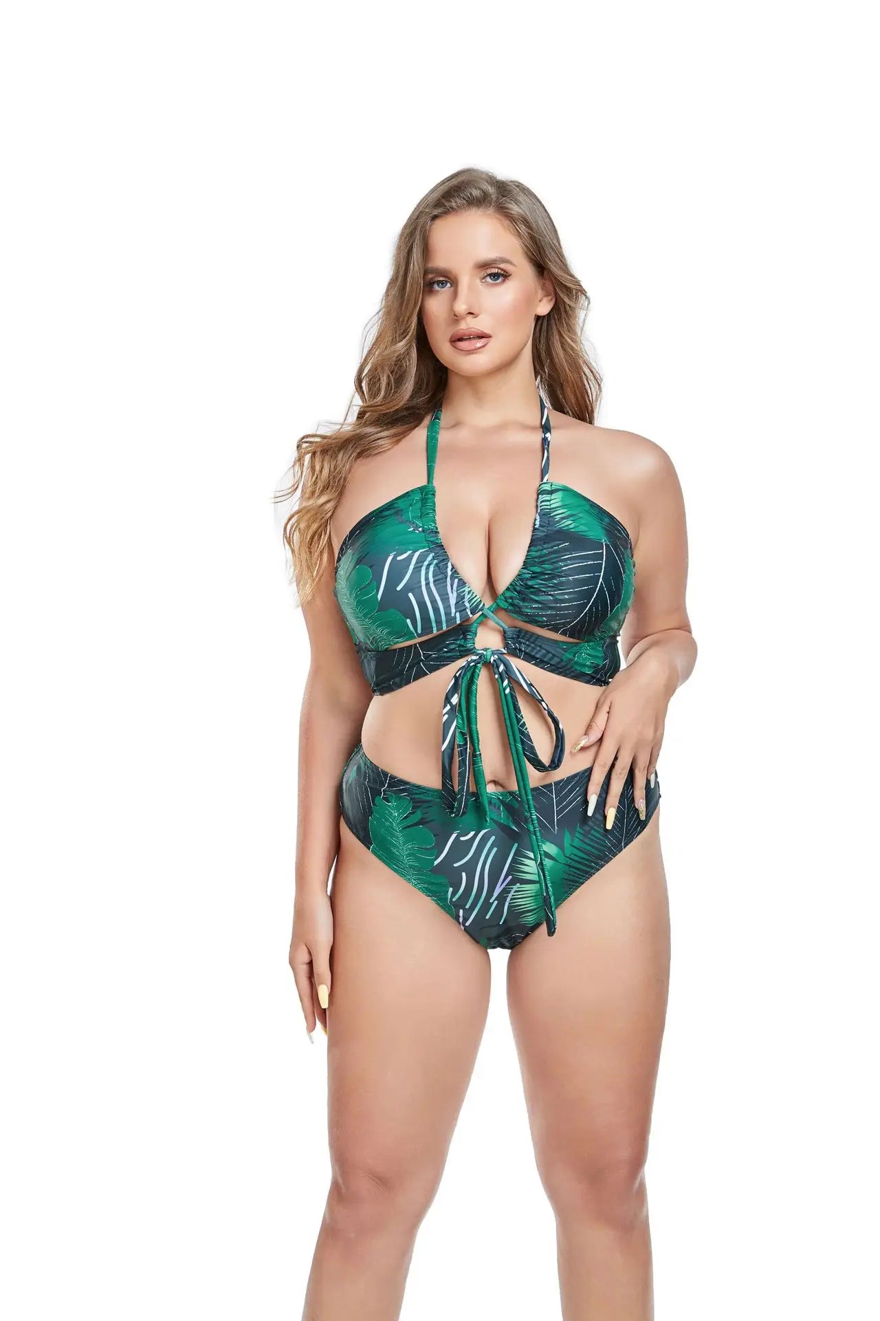 Oversize Bikini Set for Women 2026 Red Leopard Print Criss Cross Push Up Mesh Skirt 3 Piece Swimsuit Beach Bathing Suit Swimwear