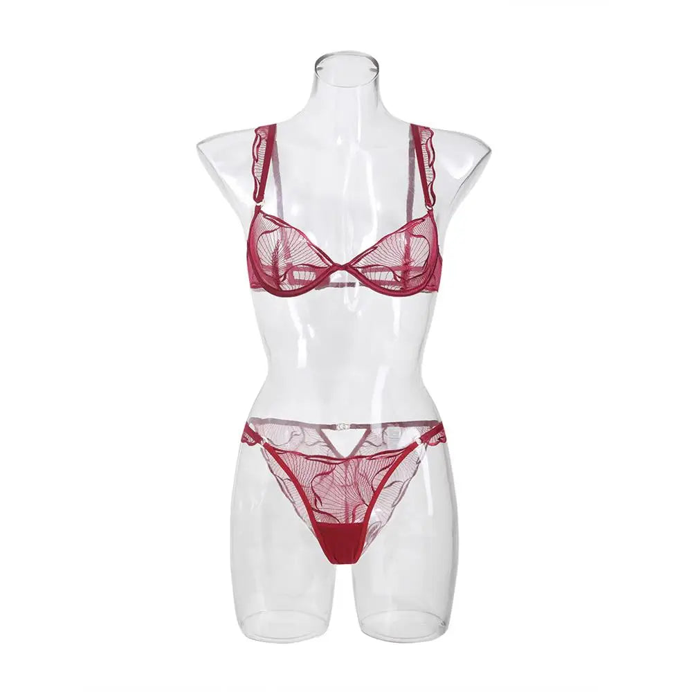 Summer French Minimizer Bra Beachwear Large Bust Pure Embroidery Lace Ultra Thin Plate Size Light Support Wirefree AU MOYISU