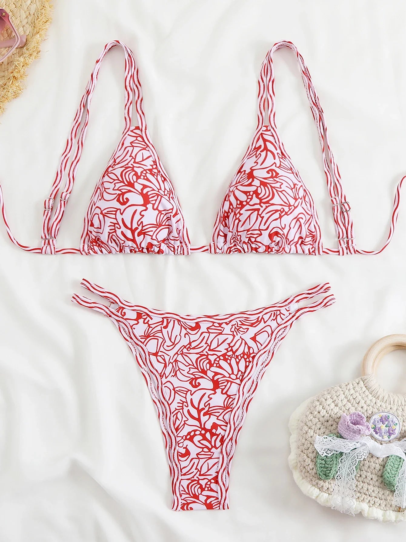 2026 Triangle Strappy Bikini Women Sexy Swimwear Female Brazilian Swimsuit Bathers Bathing Swimming Swim Suit Beachwear Summer