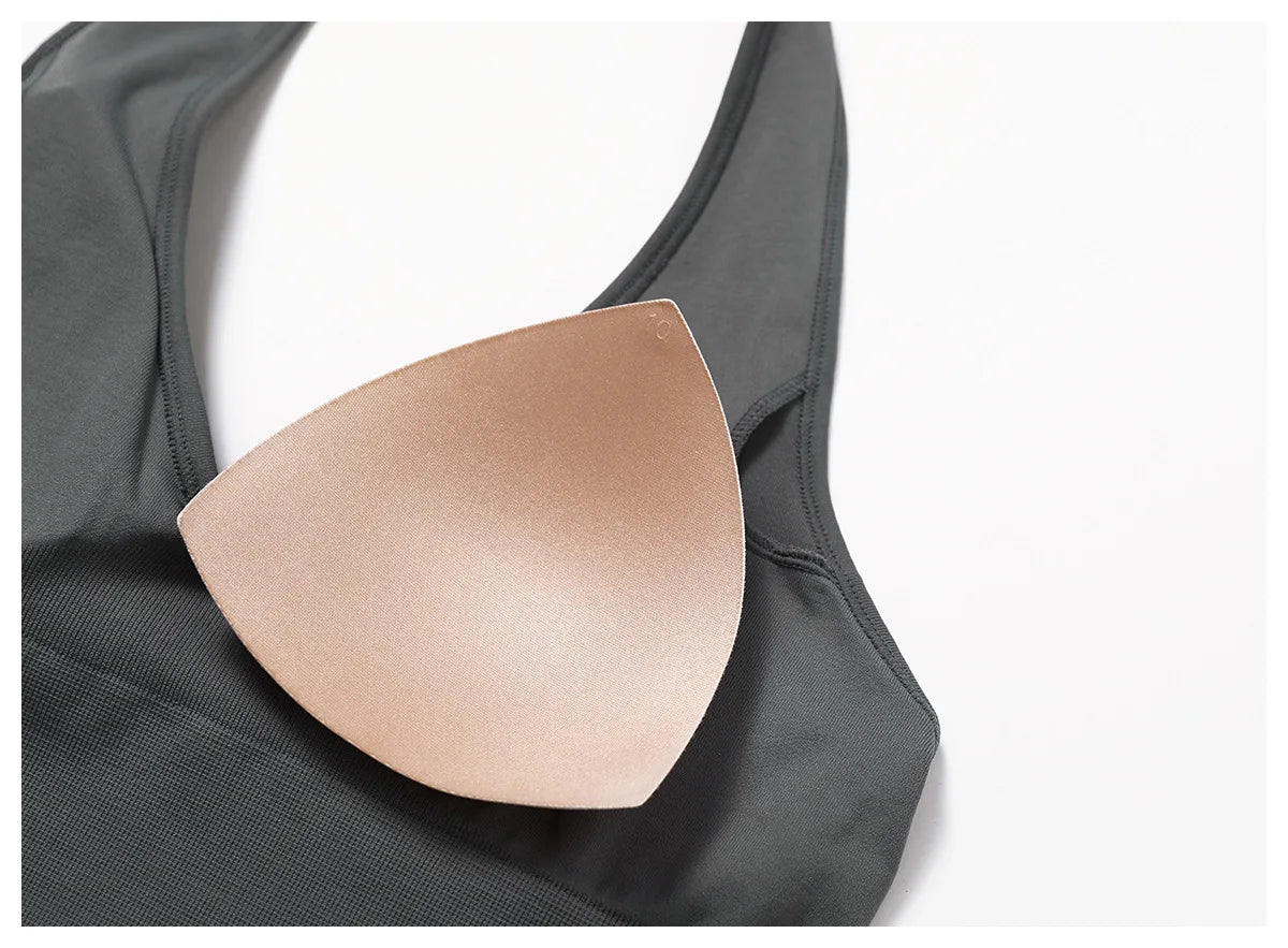Seamless High Stretch Sports Bra Women Halter Yoga Bra Padded Backless Sports Bras Gym Crop Top Push Up Workout Yoga Tops Woman