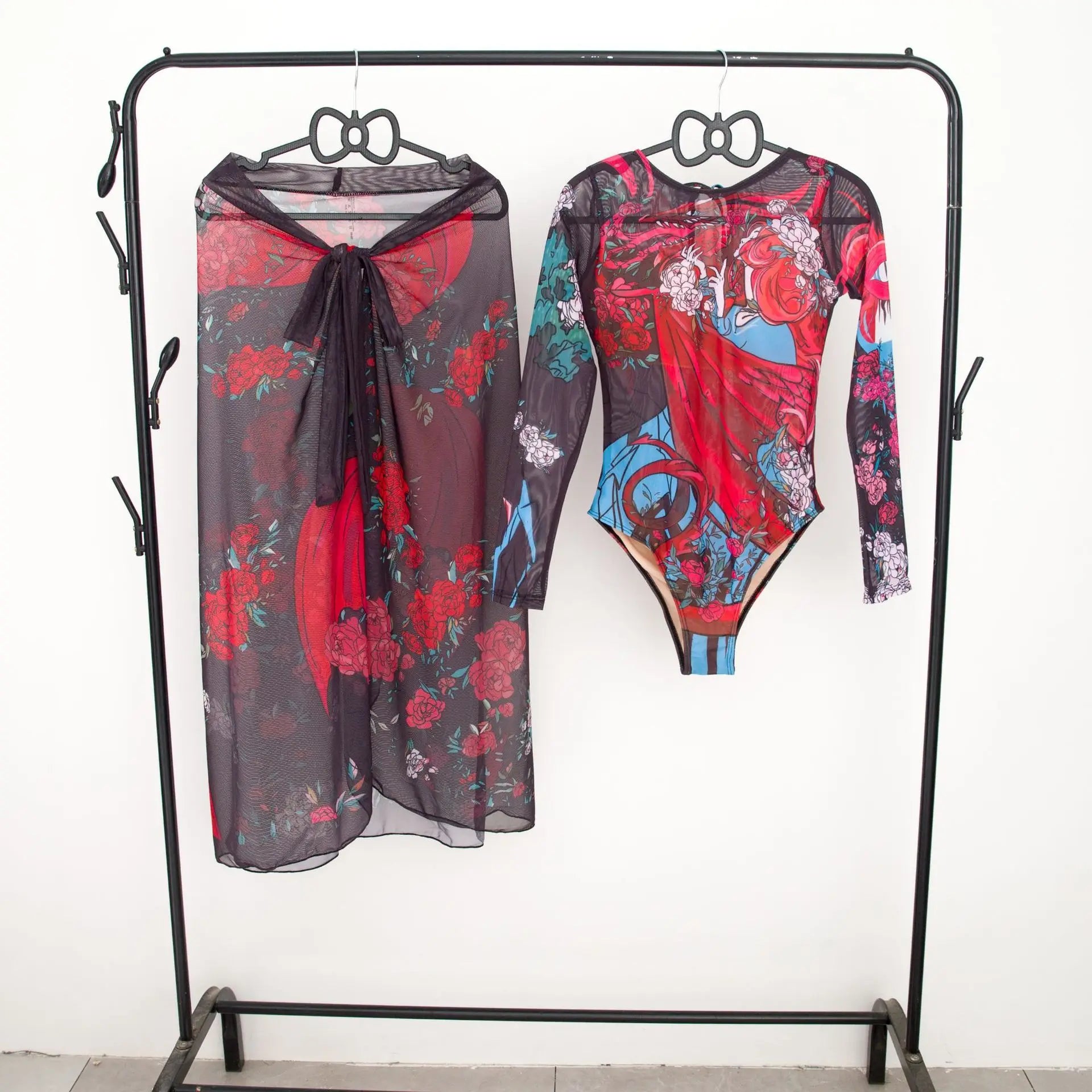2025 New Women's 4 Piece Bikini Set Swimwear Sexy Summer Bathing Suit with Beach Cover up Swimming Costume Купальник