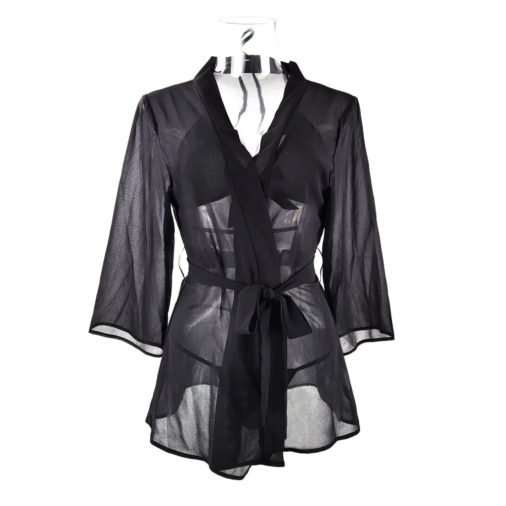 Sexy bikini robe set three-point cardigan robe two-piece set