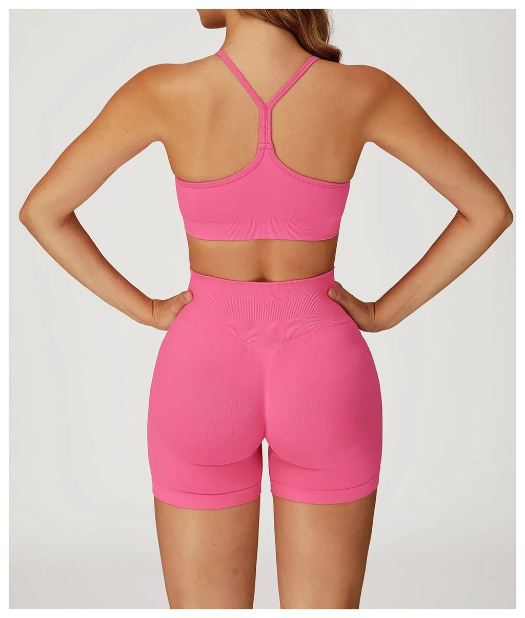 Women Seamless Yoga Sports Bra Breathable Shock Proof Gym Workout Fitness Push up Top Yoga Running Active Sportswear Vest Bra