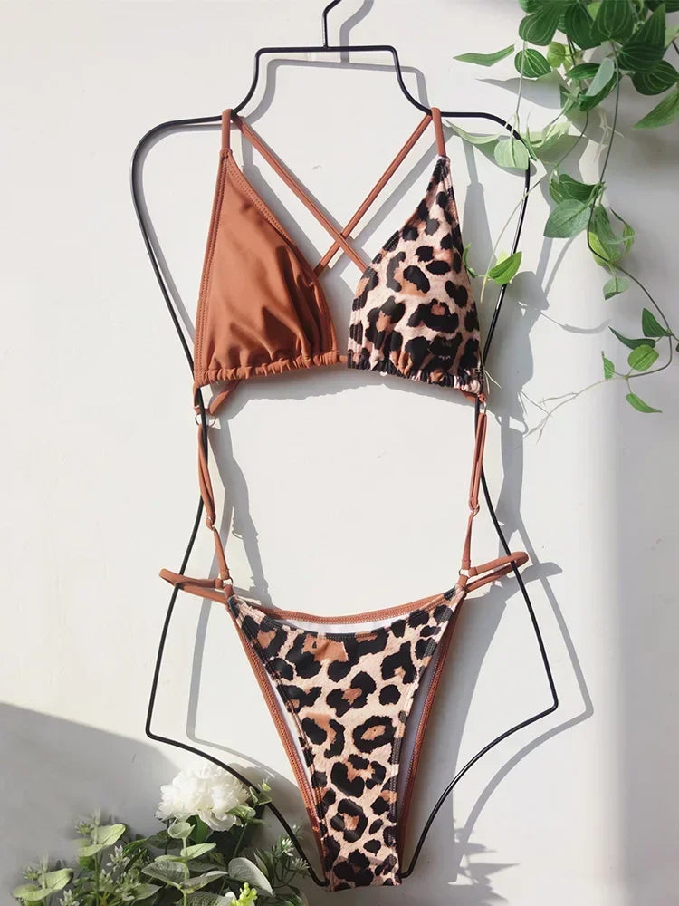 High Cut Out G String Female Swimwear One Piece Swimsuit Women Mini Micro Thong Monokini Bather Backless Bathing Suit Swim Wear