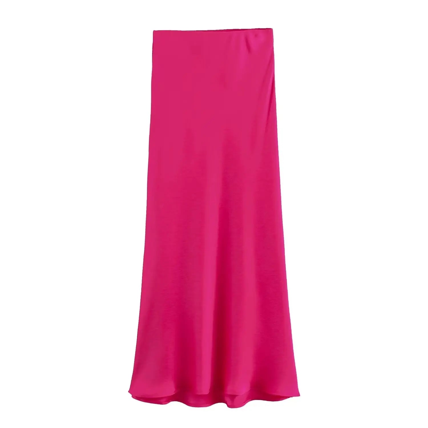 Foridol Autumn Winter Burgundy Satin Skirt Women Party Silk Skirt High Waist Straight Long Faldas Mujer Christmas Skirt