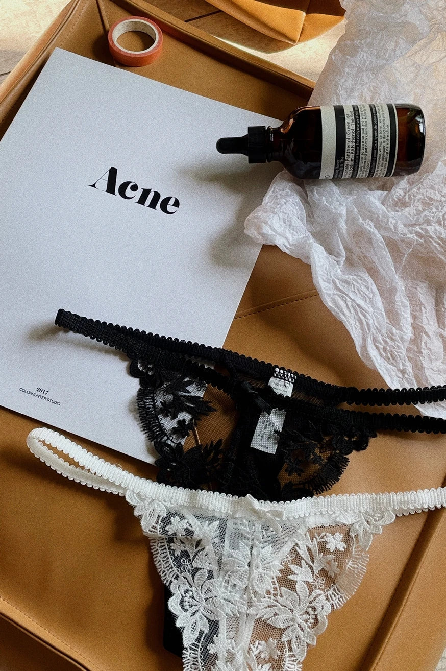 Tanga Dentelle Française Noël Pure Desire Transparent Fente Haute Sans Retirer Érotique T Pant Confort Taille S-XL MOYISU AB