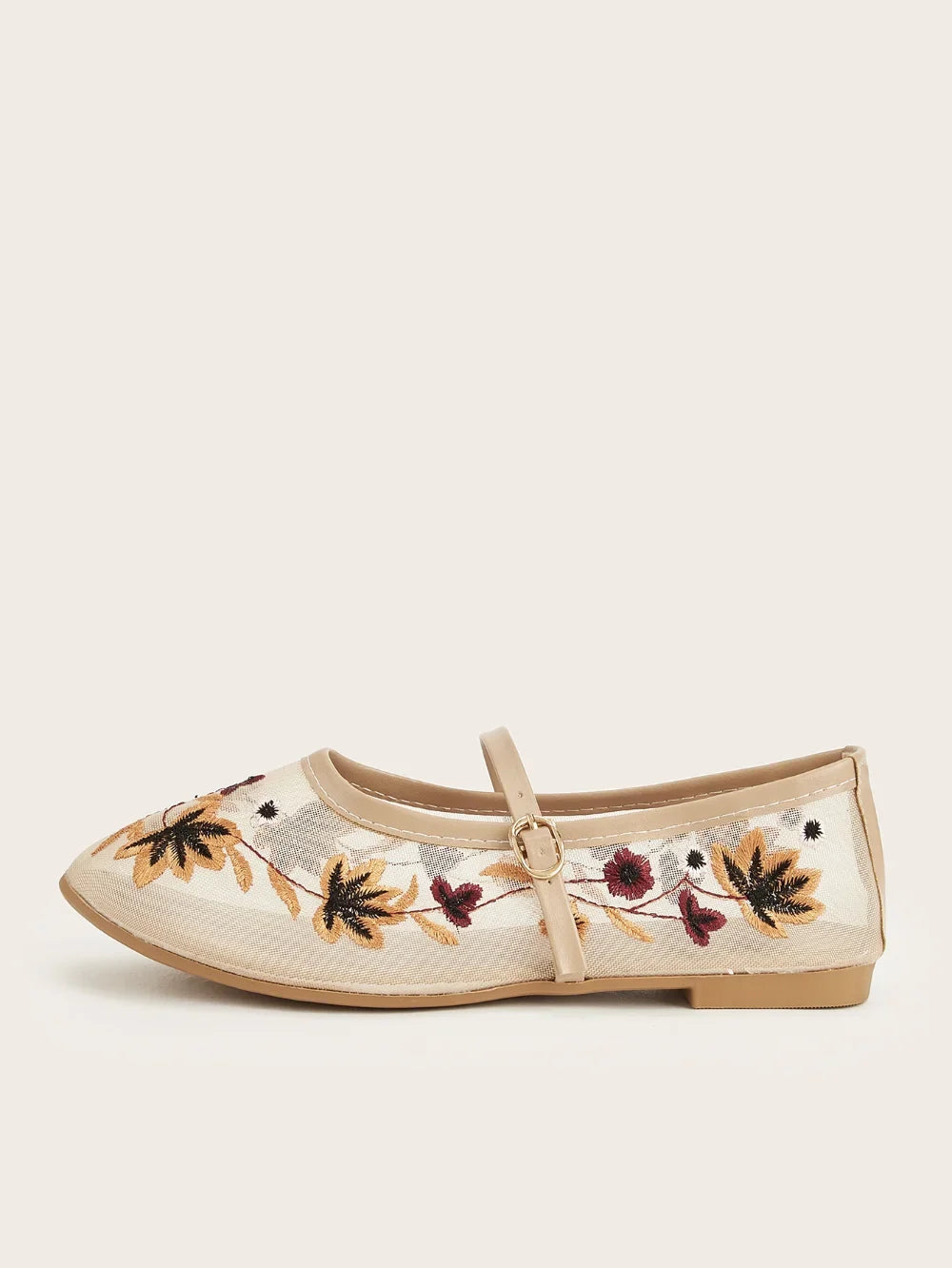 New Summer Women's Lace Flats Shoes Fashion Round Toe Shallow Girls Flower Embroidered Mesh Breathable Soft Sole Single Shoes