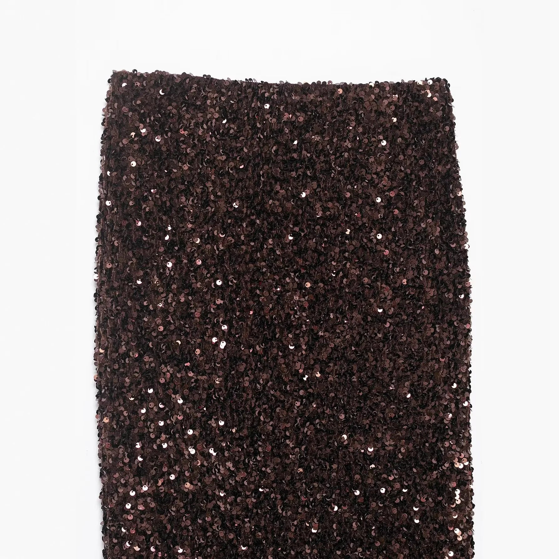 Women's Fashion Sequined Long Dress Womens Brown Sequin Mermaid Maxi Skirt High Waist Bodycon Flare Party Skirt Pure Desire N3OM