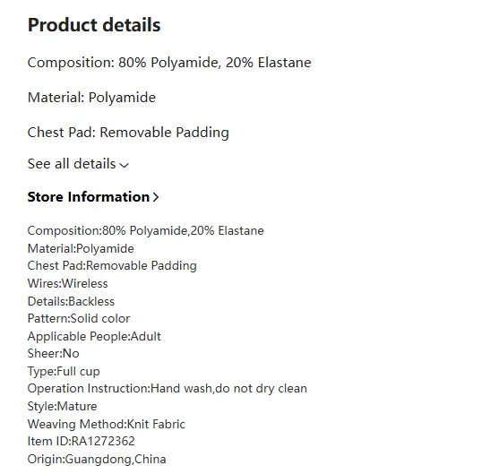 Women Sexy Lingerie Invisible Bra Deep U Plunge Bras Backless Top for Dresses, Transparent Strap Push Up Back Sling Underwear