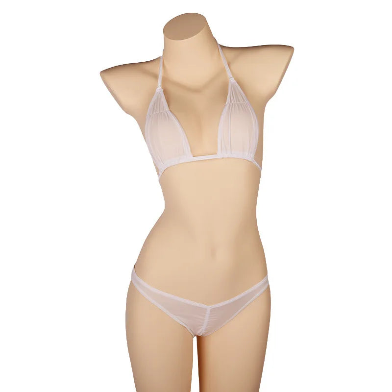 DEKA Mini Transparent Bikini Set fo Women Extreme Tiny Triangle Micro Swimwear Beachwear Bathingsuit Underwear Lingerie Swimsuit