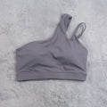 DIA FIT JOY Yoga Sports Bra Single Shoulder Irregular Strap Naked feel Sensation Beautiful Back Design Comfortable Breathable