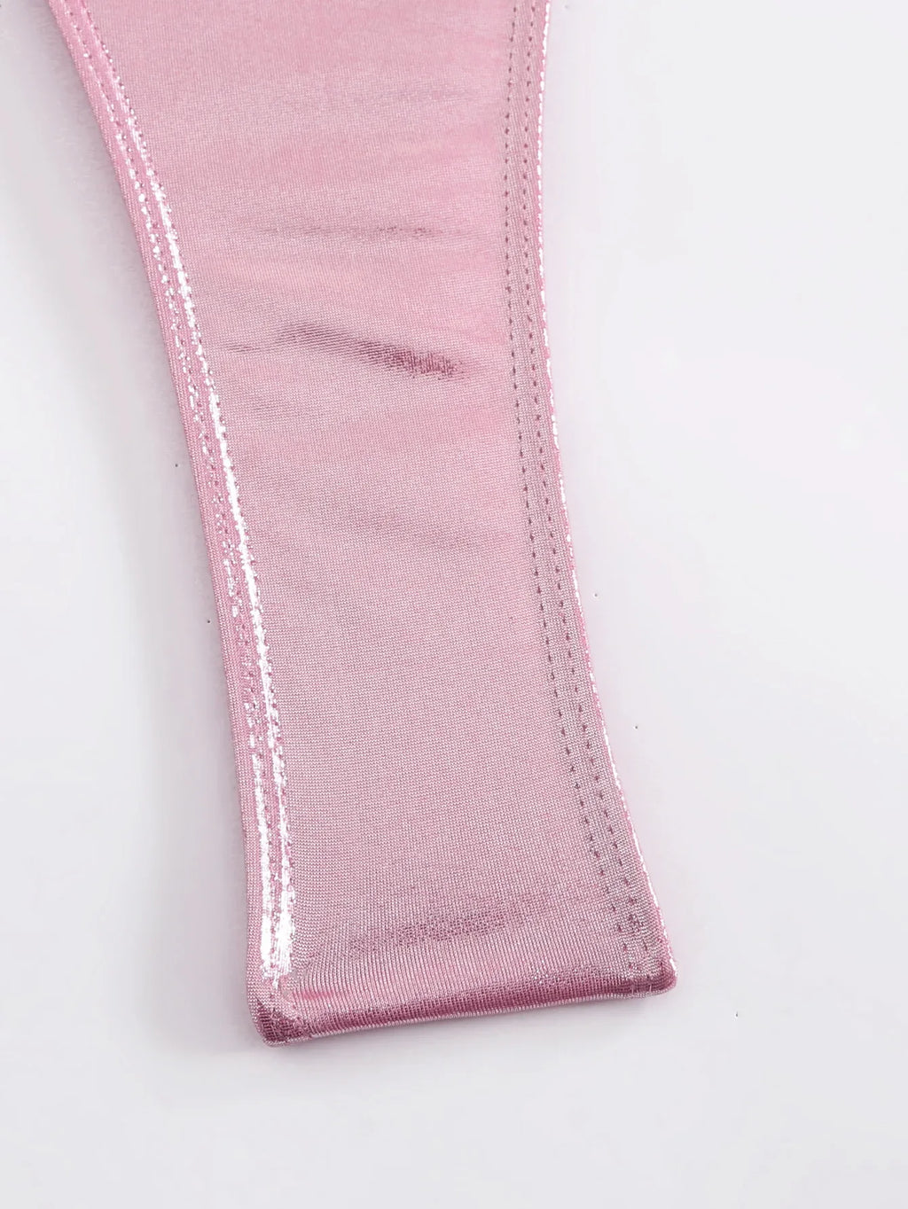 Shiny PU Leather Criss Cross Backless One Piece Swimsuit Women Swimwear Female High Cut Monokini Micro Thong Bathing Suit Swim