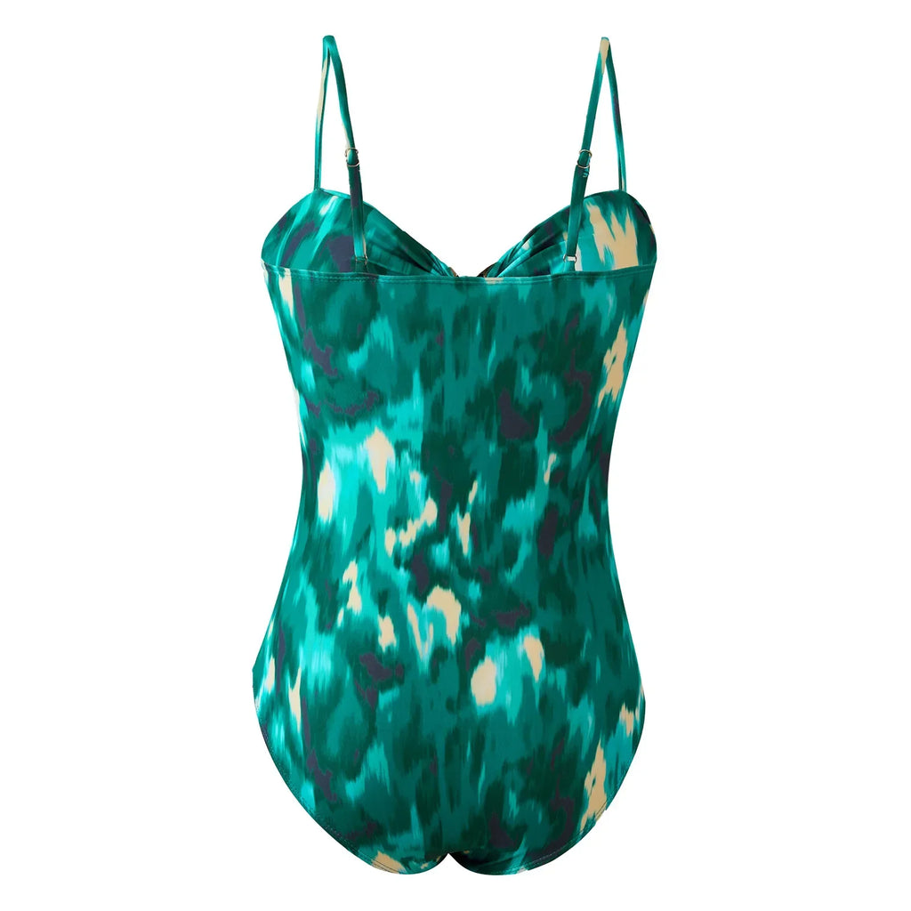 Floral Retro Printed Swimsuit with Cover up Women's Sexy Swimwear Bikini Female Bodysuit Bathingsuit Beachwear 2025