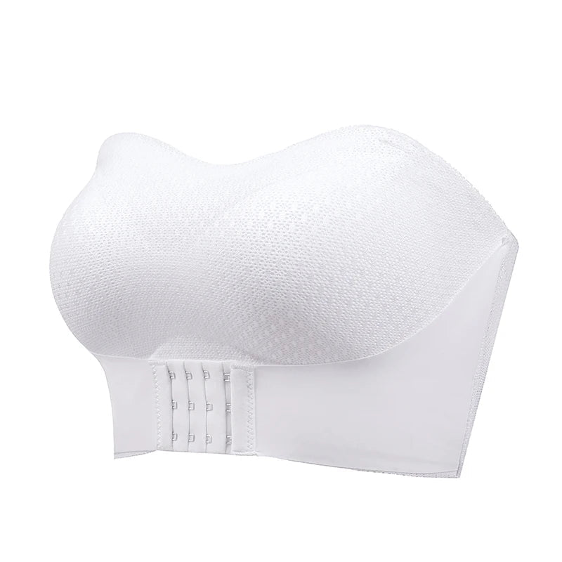 Sexy Push Up Bra Front Closure Strapless Underwear for Women Plus Size Invisible Brassiere Wireless Breathable Female Lingerie
