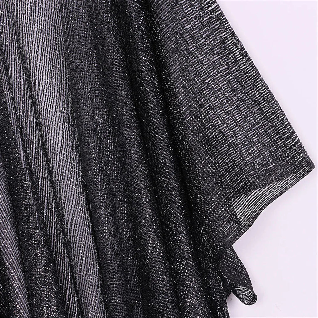 Sexy Fringe Tassel Mesh Sheer Shiny Knitted Tunic Beach Cover Up Cover-ups Beach Dress Beach Wear Beachwear Female Women V3321