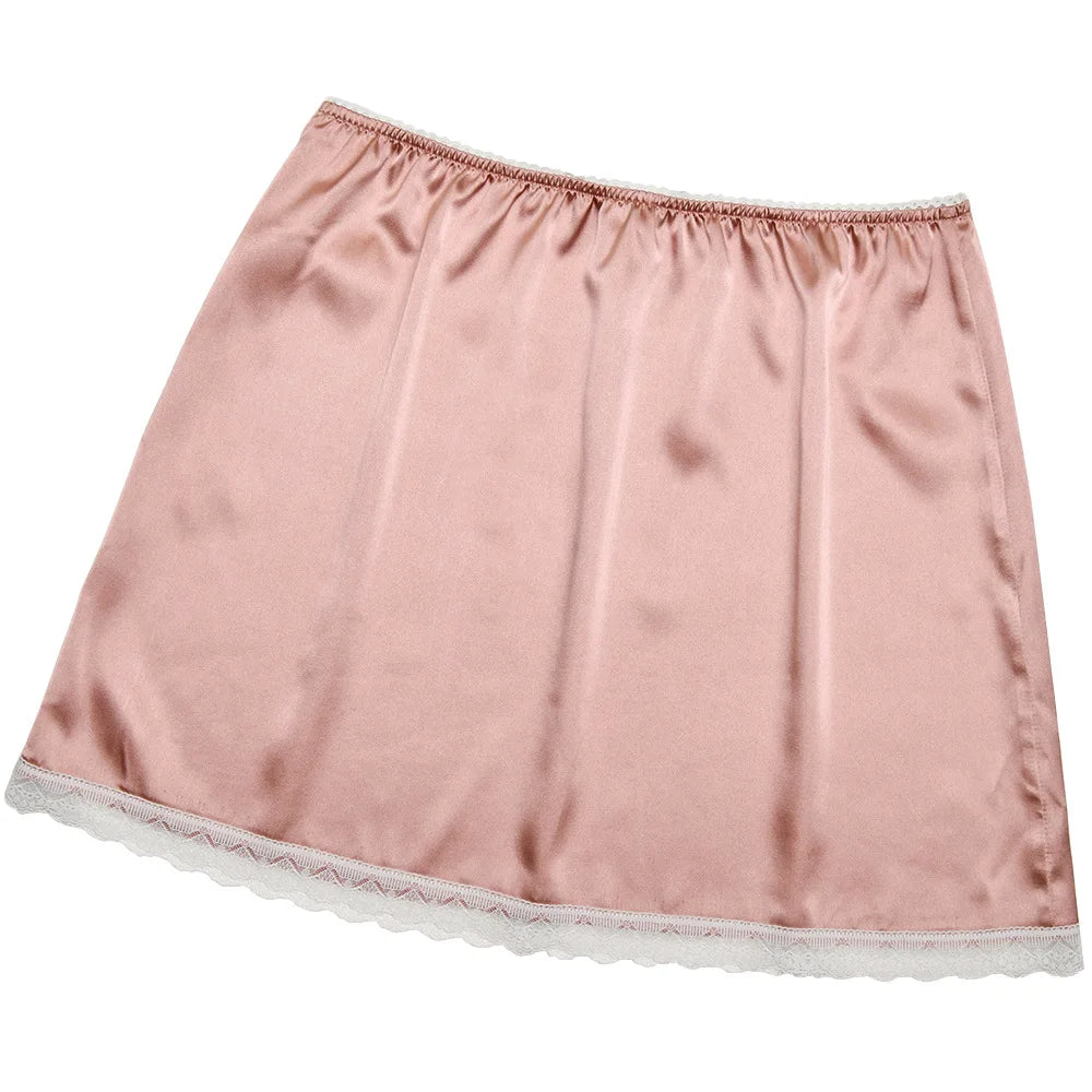FDYOUI 2026 Summer Bowknot Lace Patchwork Satin Skirts for Women Casual Girls Clothes Sexy High Waist Short Skirt Y2K Streetwear