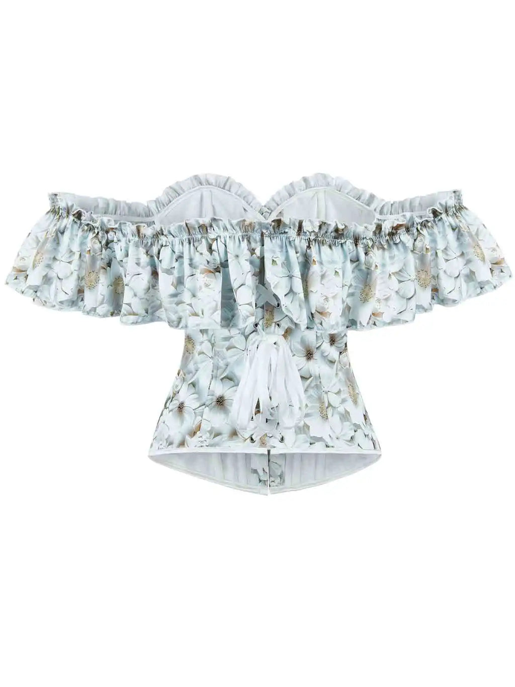 New three-dimensional flower satin lace sexy tube top corset Palace ladies body corset
