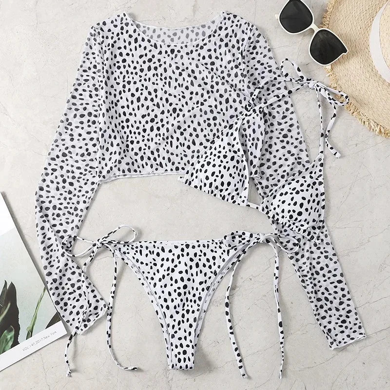 Toucheart Leopard For Women Swimsuit Items Halter Micro Bikini Top Separately Print Bathing Suit Brazilian Low Waist Beachwear