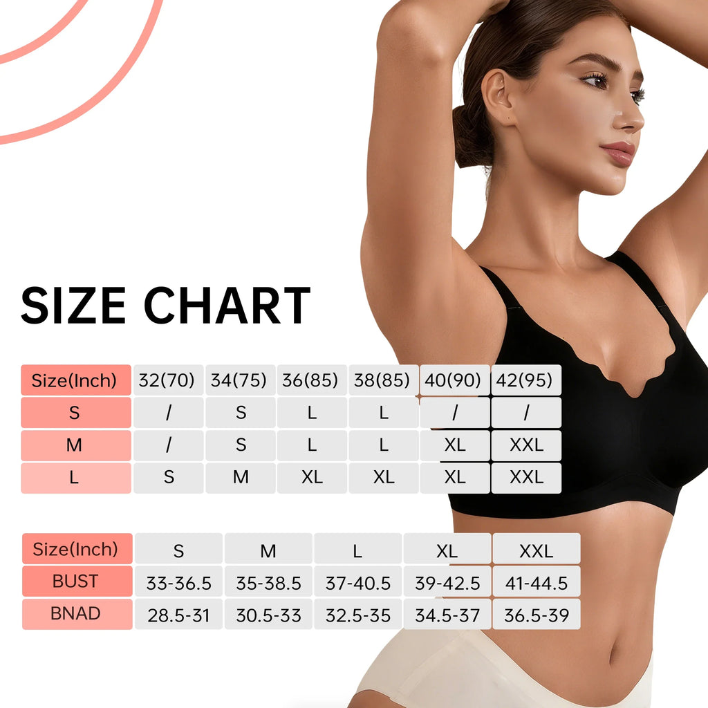 Women's Push-Up Seamless Wireless Bralette - Sexy Everyday Comfort Lingerie, Seamless U-Back Desig Yoga Fitness Dance Bra