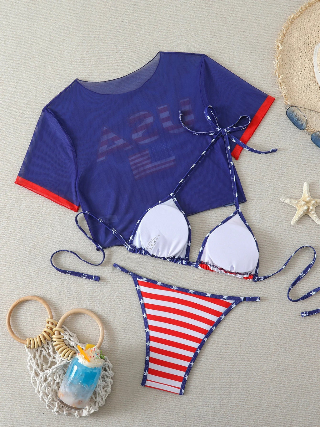 3 Pieces Brazilian Thong Bikinis 2026 Women Trikini Swimwear Female Halter Triangle Swimsuit & Tops Bathing Swimming Swim Suit