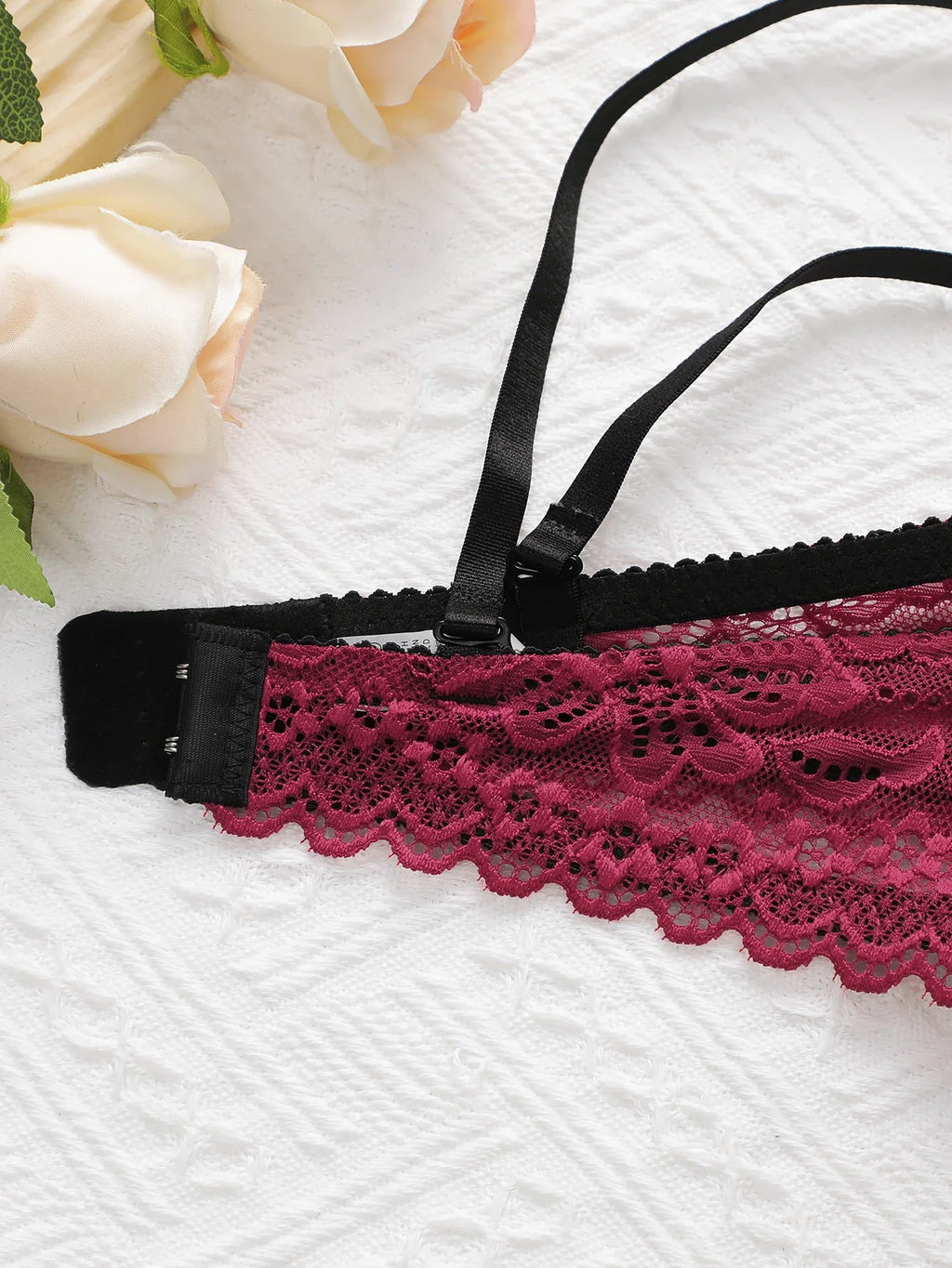 New Year Christmas High-Quality Red Lace Sexy Women's Underwear One Lingerie Push Up Seven codes Bra A3216