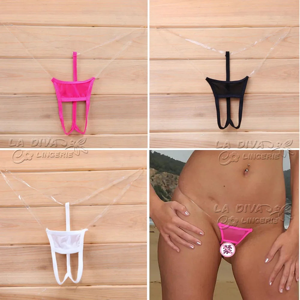 DEKA Women Hollow Out Seamless Mesh Mini Micro Bikinis Set Open Crotch Transparent Swimsuit Beachwear Sunbath Exotic Lingerie