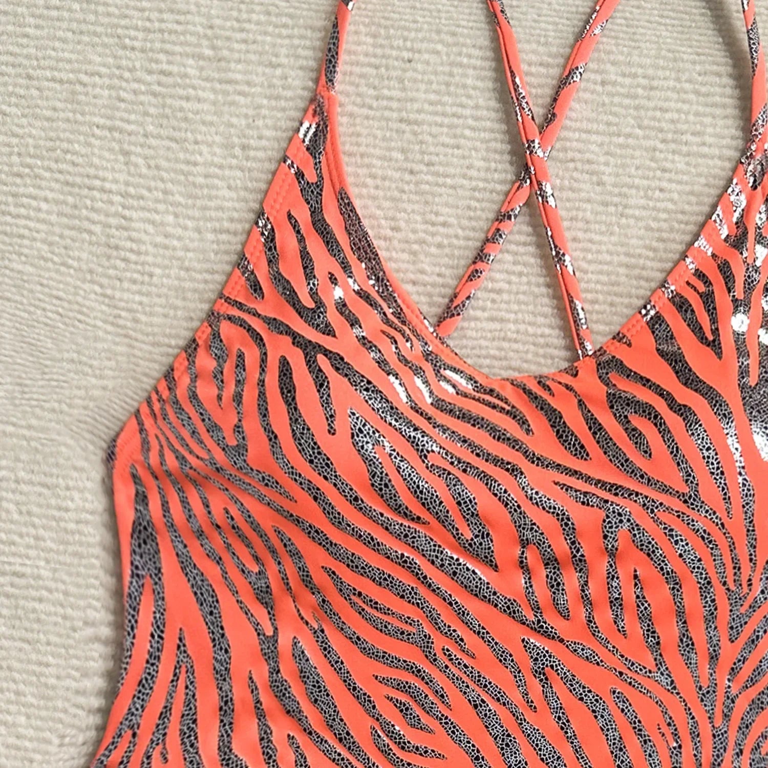 Printed Extreme Mini Micro Thong Women Swimwear One Piece Swimsuit Female Cross Back High Cut Monokini Bather Bathing Suit Swim