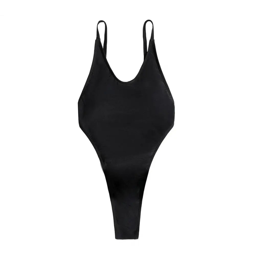 One-piece Bikini Women Sexy Monokini Sleeveless V-Neck Swimsuit Backless Design Figure-Enhancing Fit