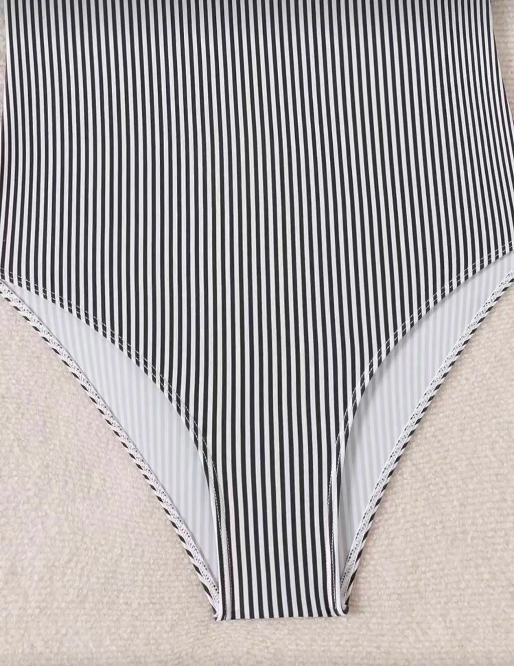 2026 Strappy Swimsuit One Piece Sexy Striped Ruffle Swimwear Women Bathers Bathing Swimming Swim Suit Padded Beachwear Summer