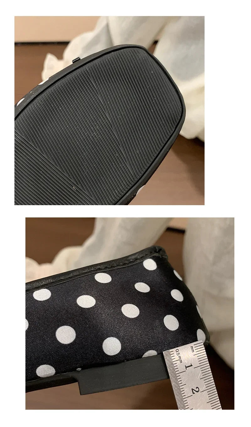 2026 New Polka Dot Women Ballet Flats Comfort Round Toe Shoes Street Style Soft Sole Ladies Eelgant Dress Slip on Loafers Shoes
