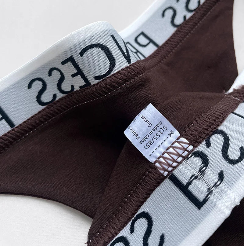 Letter Sexy Thongs Women Panties Seamless G String Fashion Underwear Female Briefs Girls Lingerie Simple Sport Fitness Size S-XL