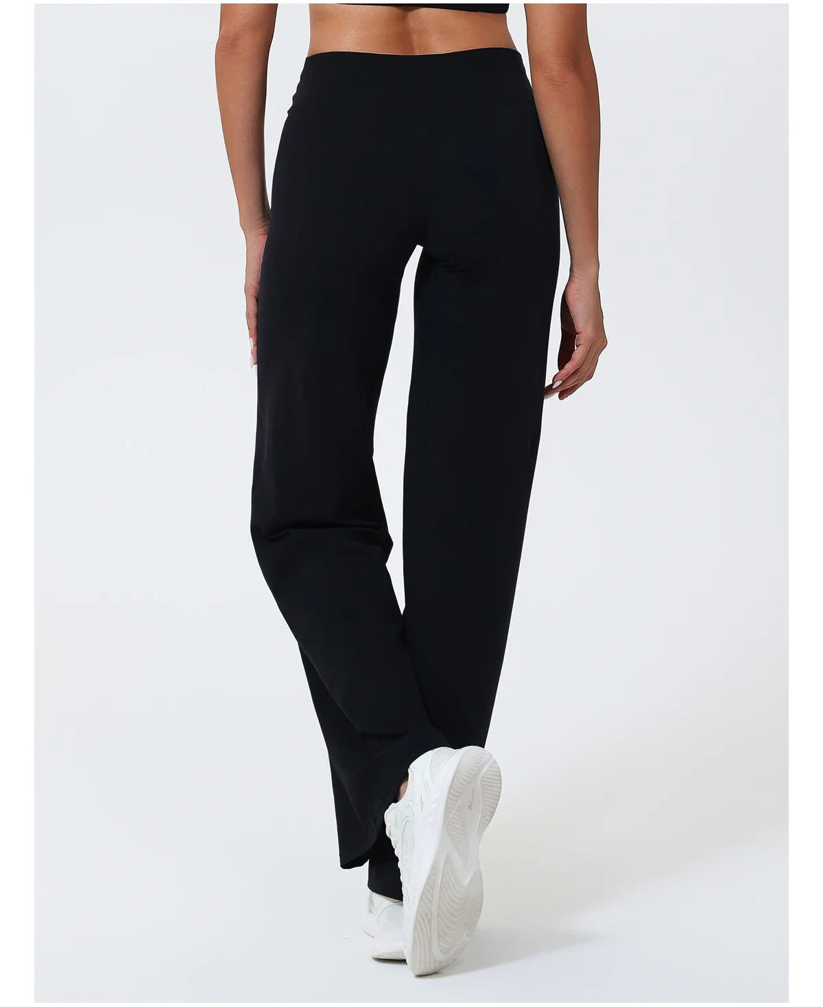 Hearuisavy Women Straight-Leg Sports Pants Gym Clothing Naked Feeling Compression Wide Leg Yoga Leggings Pilates Fitness Tights