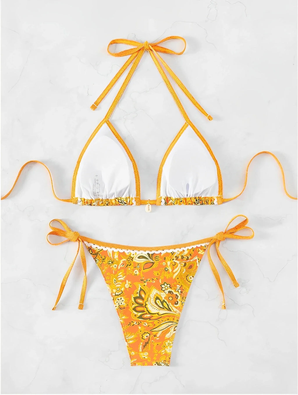 2026 Halter String Triangle Two Piece Bikini Women Swimwear Female Swimsuit Bathers Bathing Swimming Suit Beachwear Summer