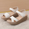 Women Comfortable Sandals Wedges Platform Ankle Strap Casual Orthotic Walking Sandals Orthopedic Arch Support 5cm heel