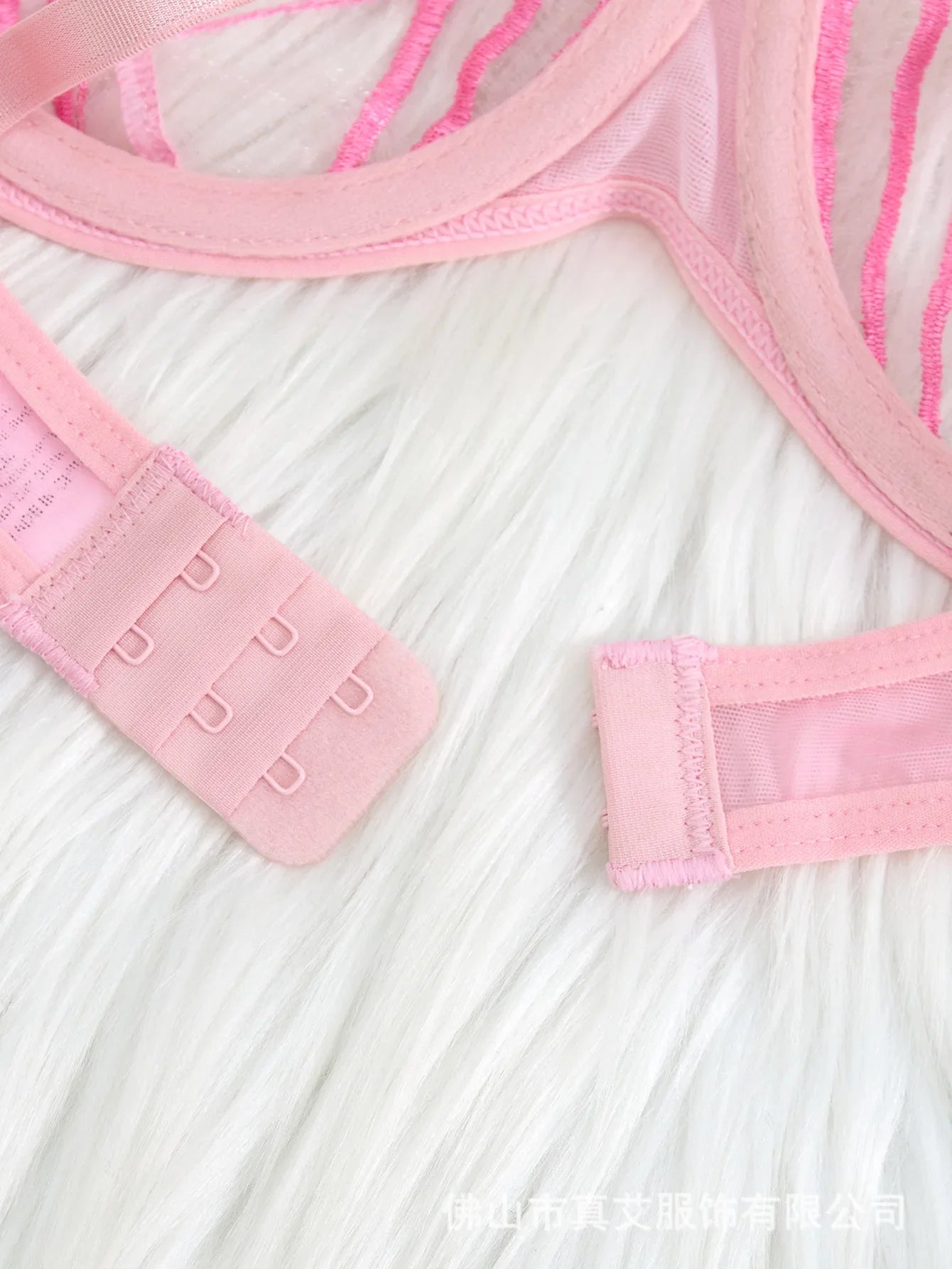 2pcs Women's Bra Set Sexy Lace Mesh Lingerie Set Ultra Thin Breathable Comfortable Lightweight Scallop Transparent Lingerie Set